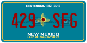 429SFG  license plate in NM