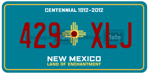 429XLJ  license plate in NM
