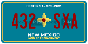 432SXA  license plate in NM