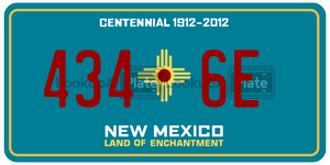 4346E  license plate in NM