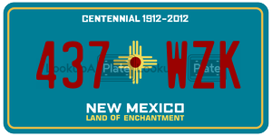 437WZK  license plate in NM