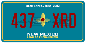 437XRD  license plate in NM