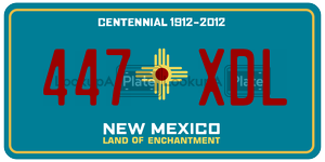 447XDL  license plate in NM