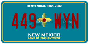 449WYN  license plate in NM