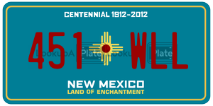 451WLL  license plate in NM