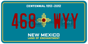 468WYY  license plate in NM