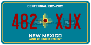 482XJX  license plate in NM