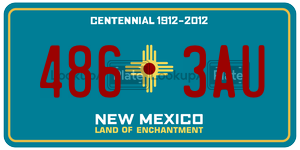 4863AU  license plate in NM