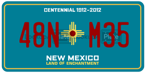 48NM35  license plate in NM