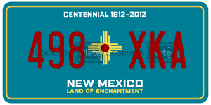 498XKA license plate in New Mexico