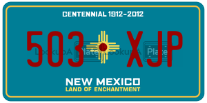 503XJP  license plate in NM