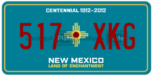 517XKG  license plate in NM
