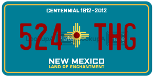 524THG  license plate in NM
