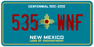 535WNF  license plate in NM