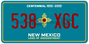 538XGC  license plate in NM