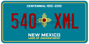 540XML  license plate in NM