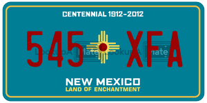 545XFA  license plate in NM