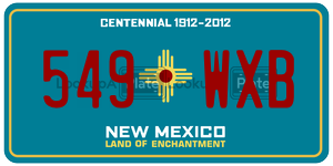 549WXB  license plate in NM