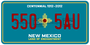 5505AU  license plate in NM