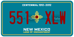 551XLW  license plate in NM