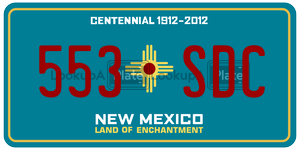 553SDC license plate in New Mexico