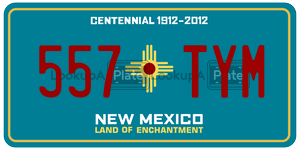 557TYM  license plate in NM