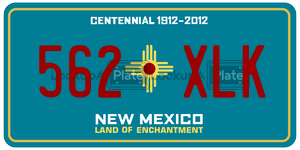 562XLK  license plate in NM