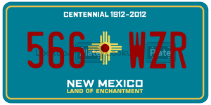 566WZR license plate in New Mexico