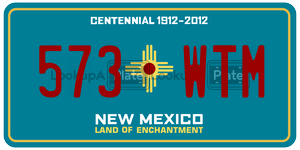 573WTM  license plate in NM