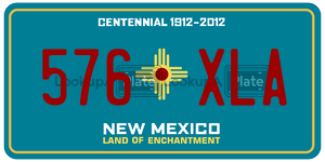 576XLA license plate in New Mexico