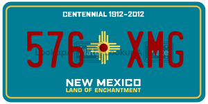 576XMG  license plate in NM