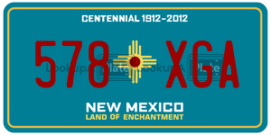 578XGA  license plate in NM