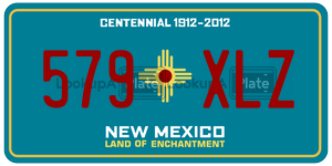 579XLZ  license plate in NM
