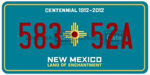 58352A  license plate in NM