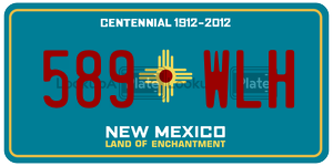 589WLH license plate in New Mexico