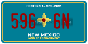 5966N  license plate in NM