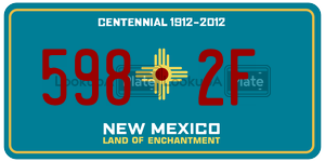 5982F  license plate in NM