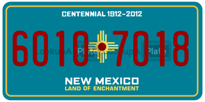 60107018  license plate in NM