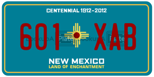 601XAB  license plate in NM