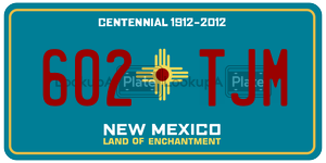 602TJM  license plate in NM