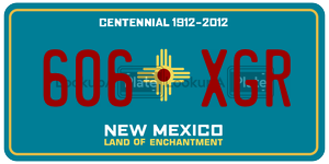 606XGR  license plate in NM