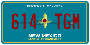 614TGM  license plate in NM