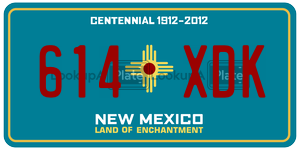 614XDK  license plate in NM