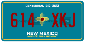 614XKJ  license plate in NM