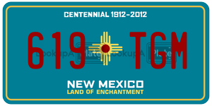 619TGM  license plate in NM