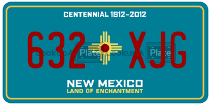 632XJG  license plate in NM