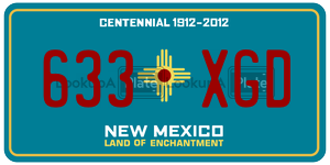 633XGD  license plate in NM