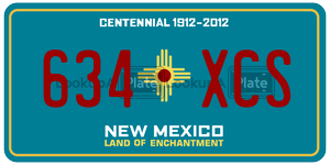 634XCS  license plate in NM