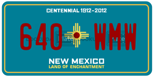 640WMW  license plate in NM