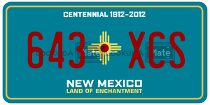 643XCS  license plate in NM